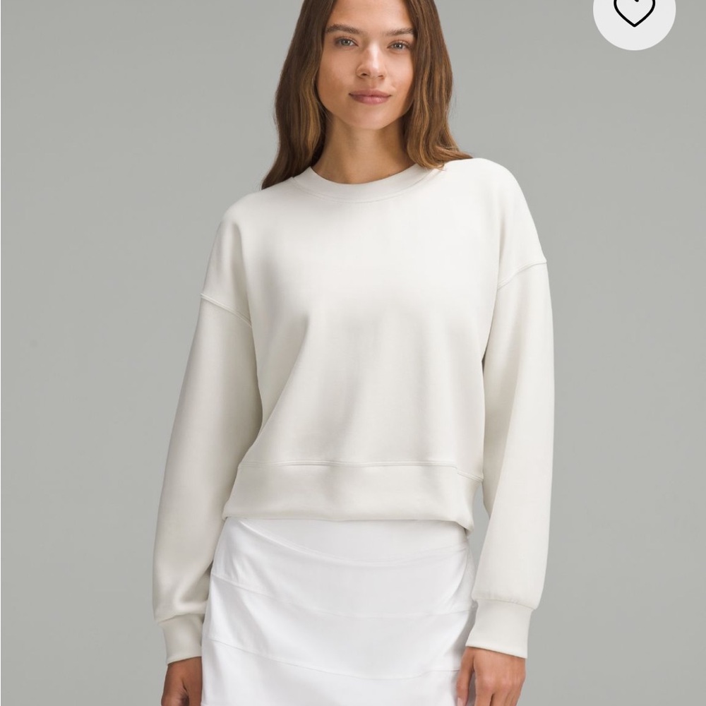 Perfectly Oversized Ribbed Cropped Crew